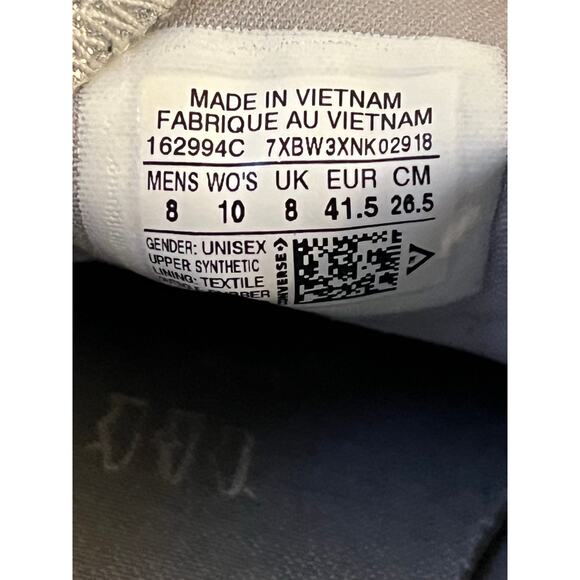 Converse Glitter Low Top Sneakers Shoes Womens Size 10 Silver Y2K - Picture 3 of 12